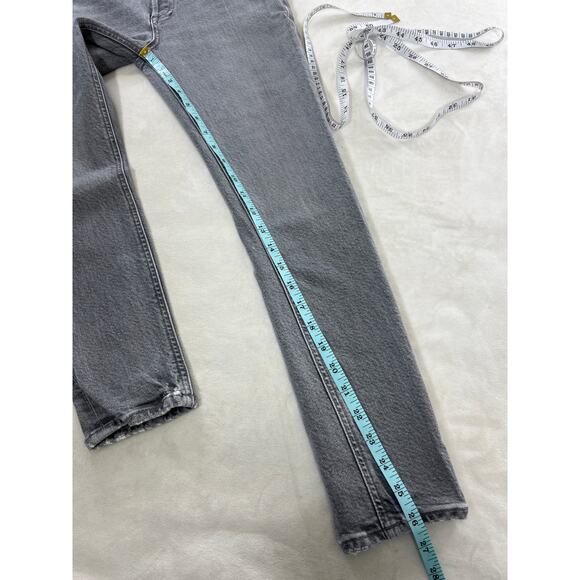 AGOLDE Nico High Rise Gray Denim Jeans Women's 24 - Picture 9 of 9